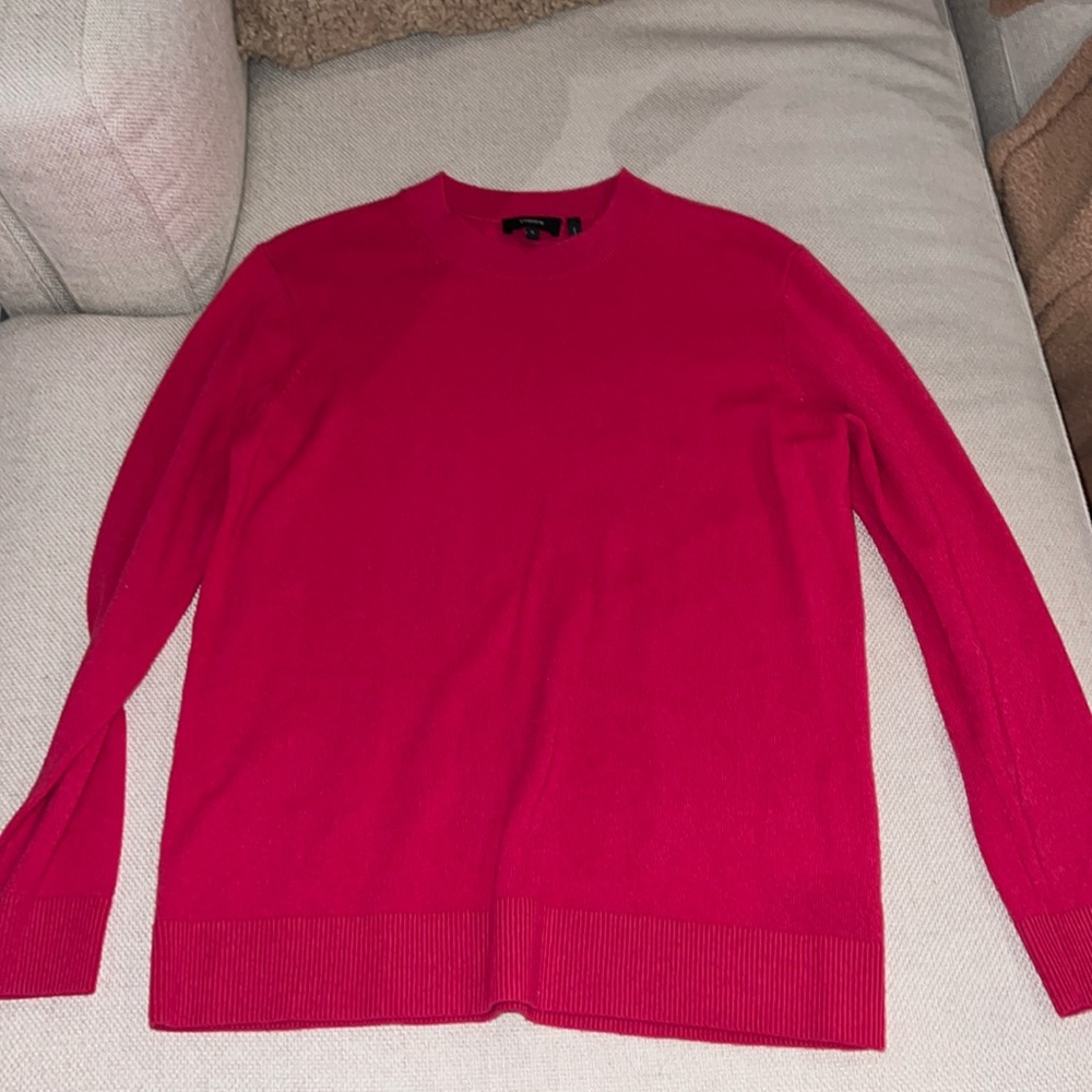 Theory Pink 100% Cashmere Sweater - Size Small